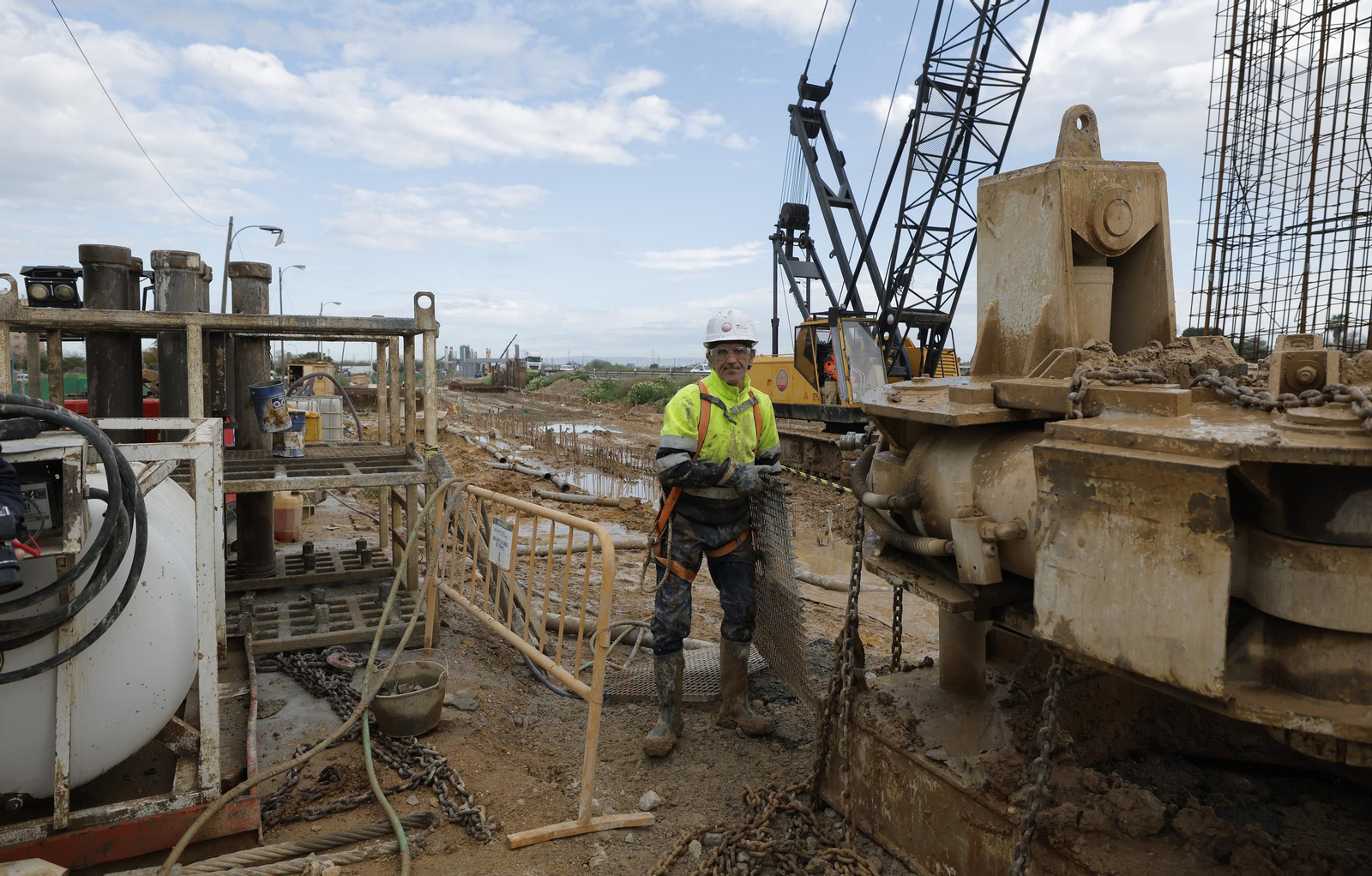 Los avances de la linea 3 del metro de Sevilla, en fotos
