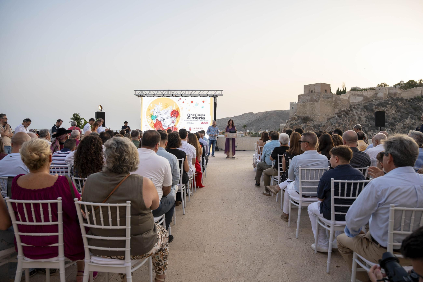 Las imágenes de la presentación de la Feria de Almería 2025 en honor de la Virgen del Mar