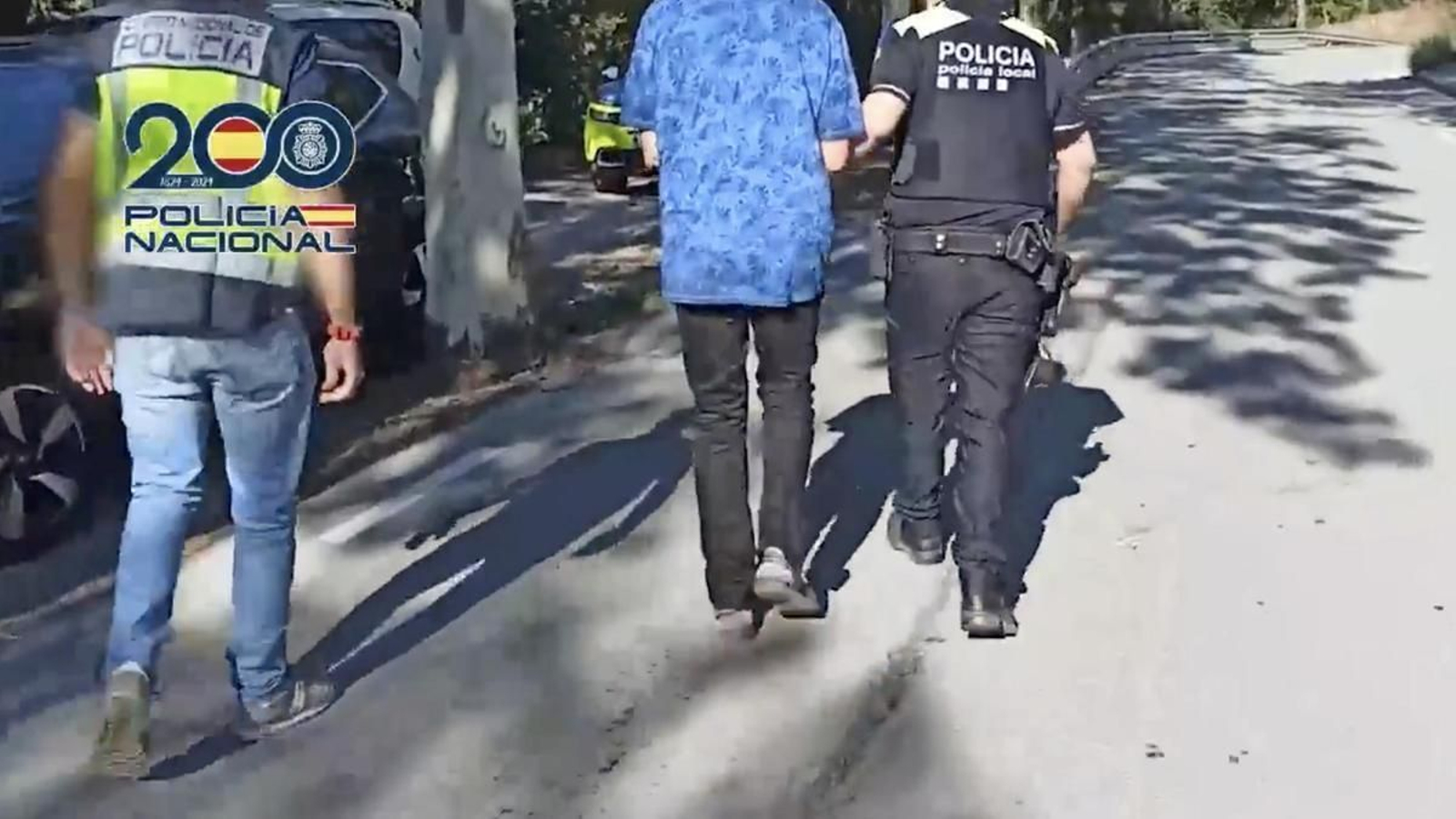 Momento de la detención del presunto depredador sexual