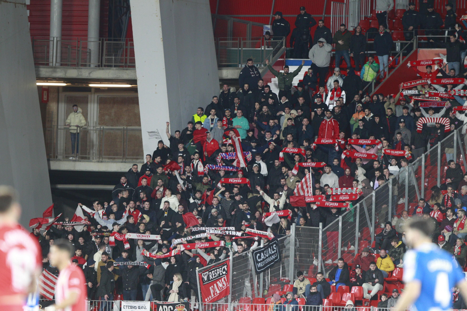 Imágenes del partido U.D. Almería-R.C.D. Espanyol