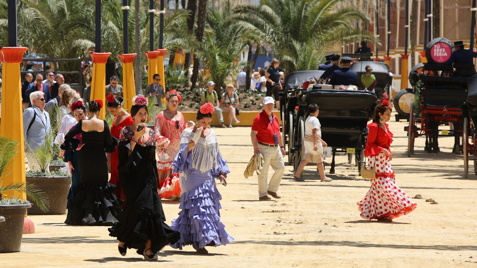 Imágenes del ambiente el miércoles en la Feria de Jerez 2024