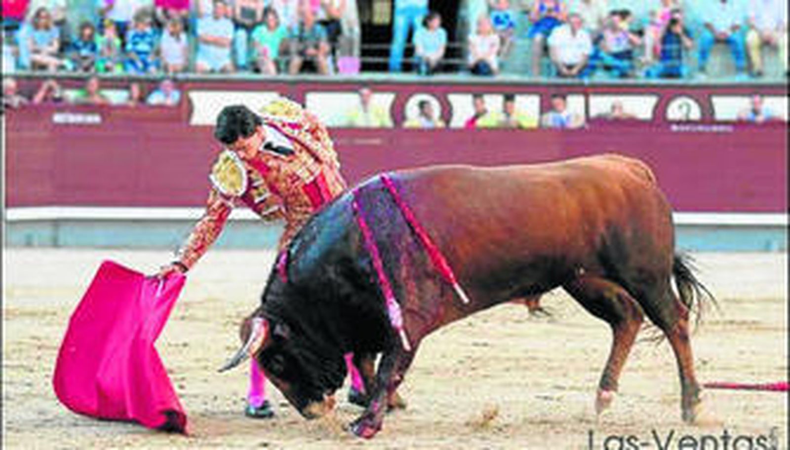Alejandro Conquero, frente al tercero de la tarde.