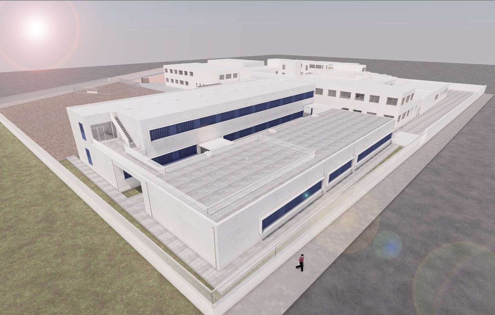 Maqueta de una de las infraestructuras desarrolladas