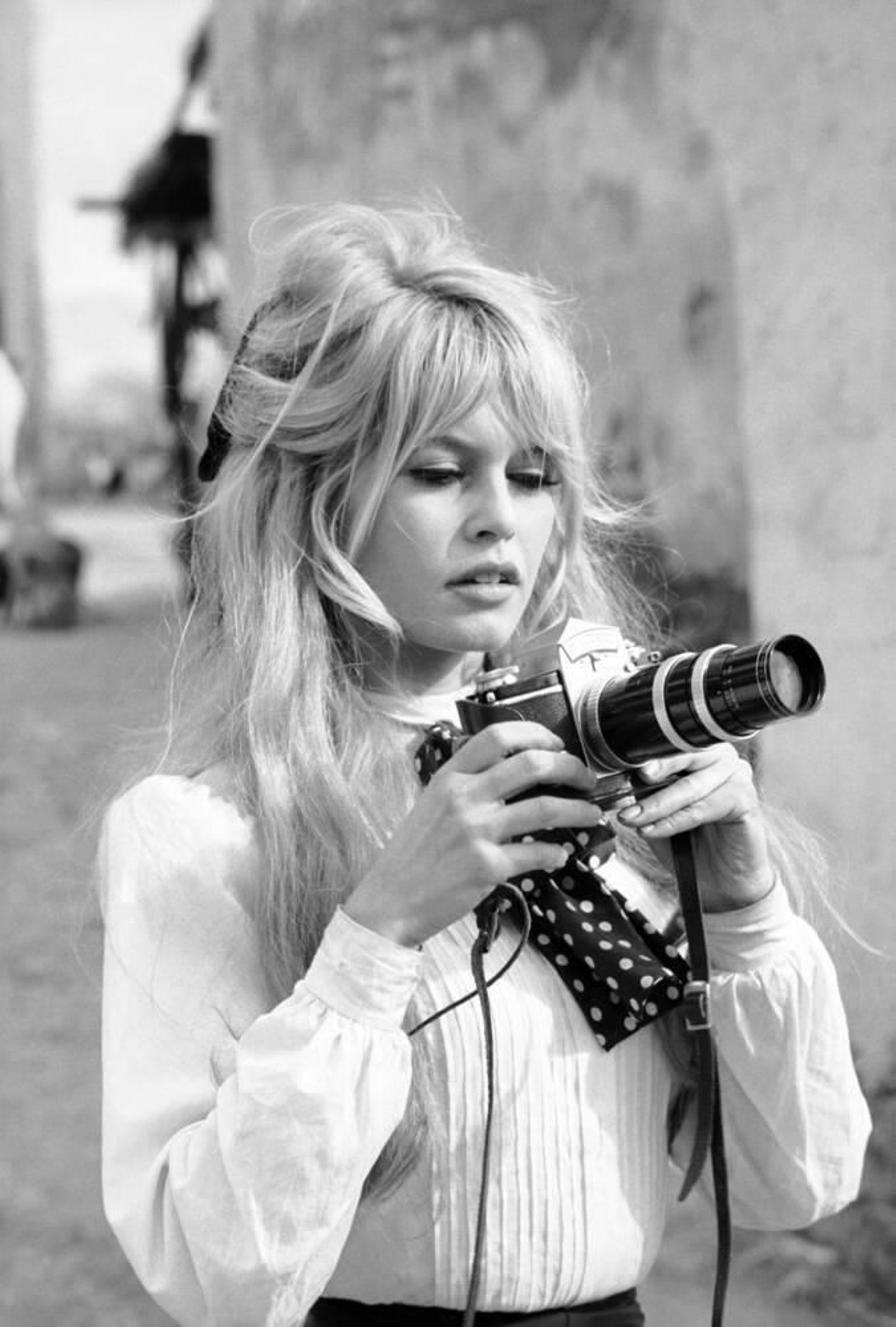 Bardot durante una sesión de fotos