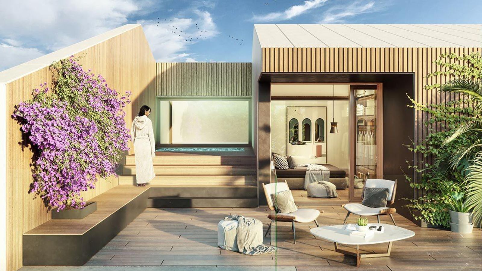 Imagen de un ático en la nueva promoción