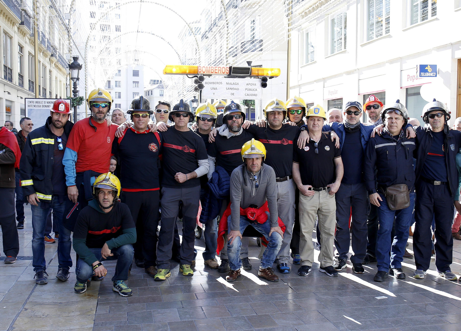 La marea blanca, en Málaga