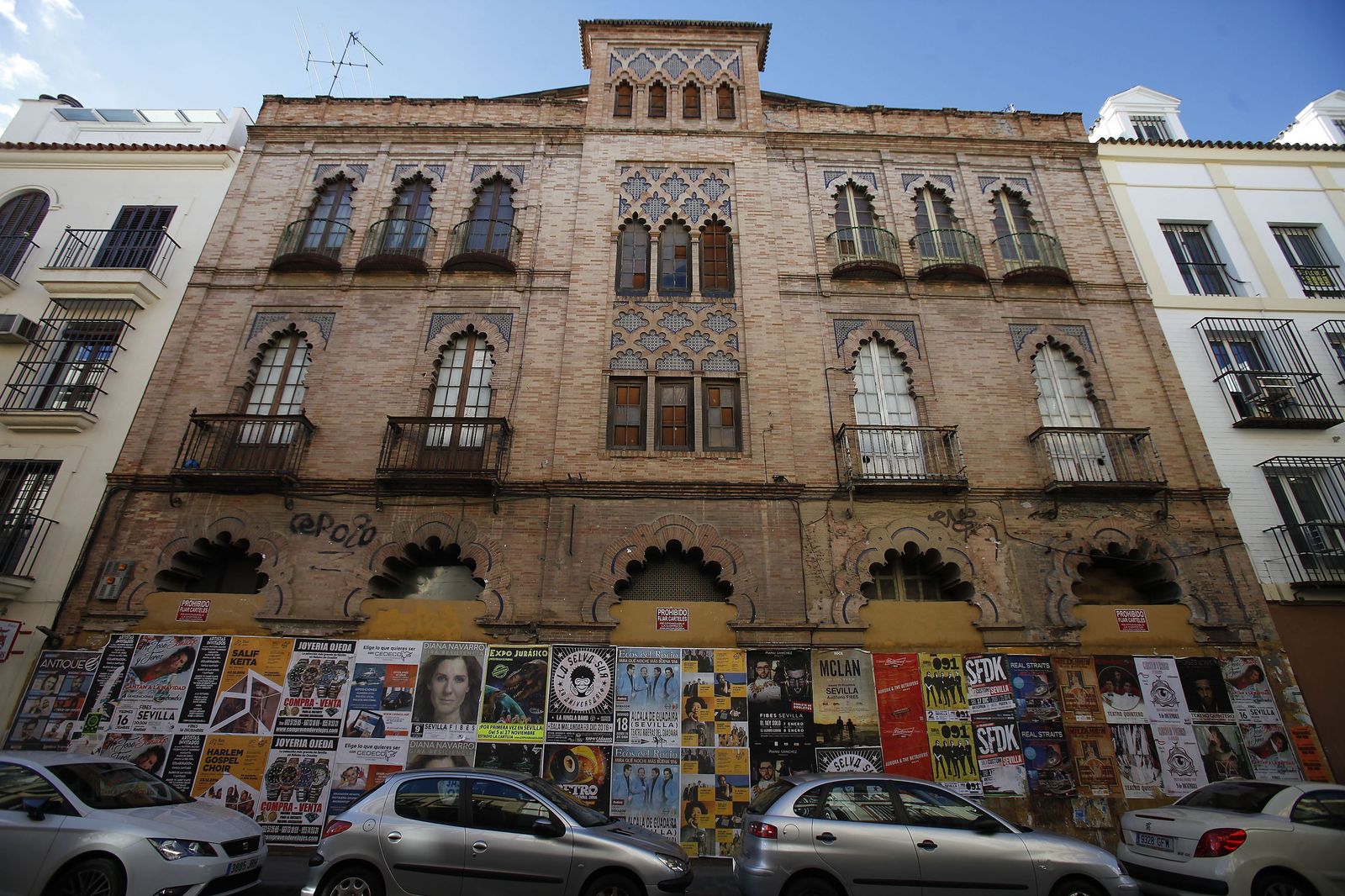 La fachada de la antigua Sala X en la calle Amor de Dios, en una imagen reciente.