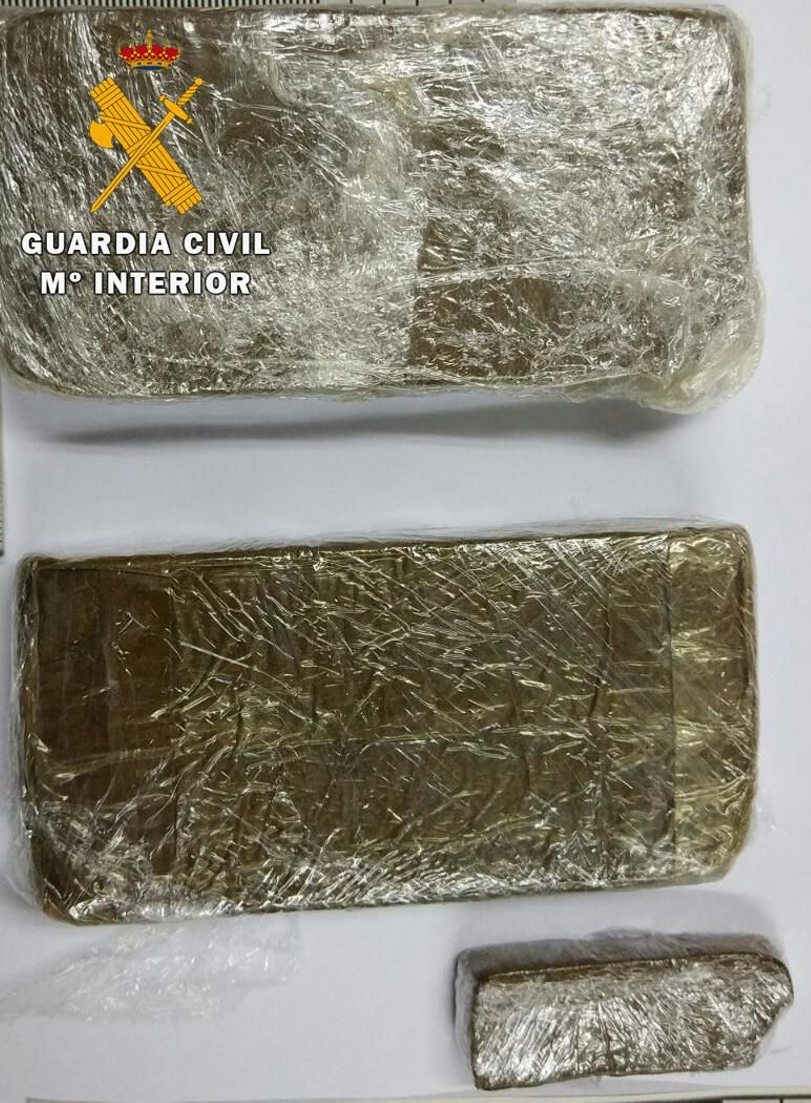 Detalle de la droga intervenida.