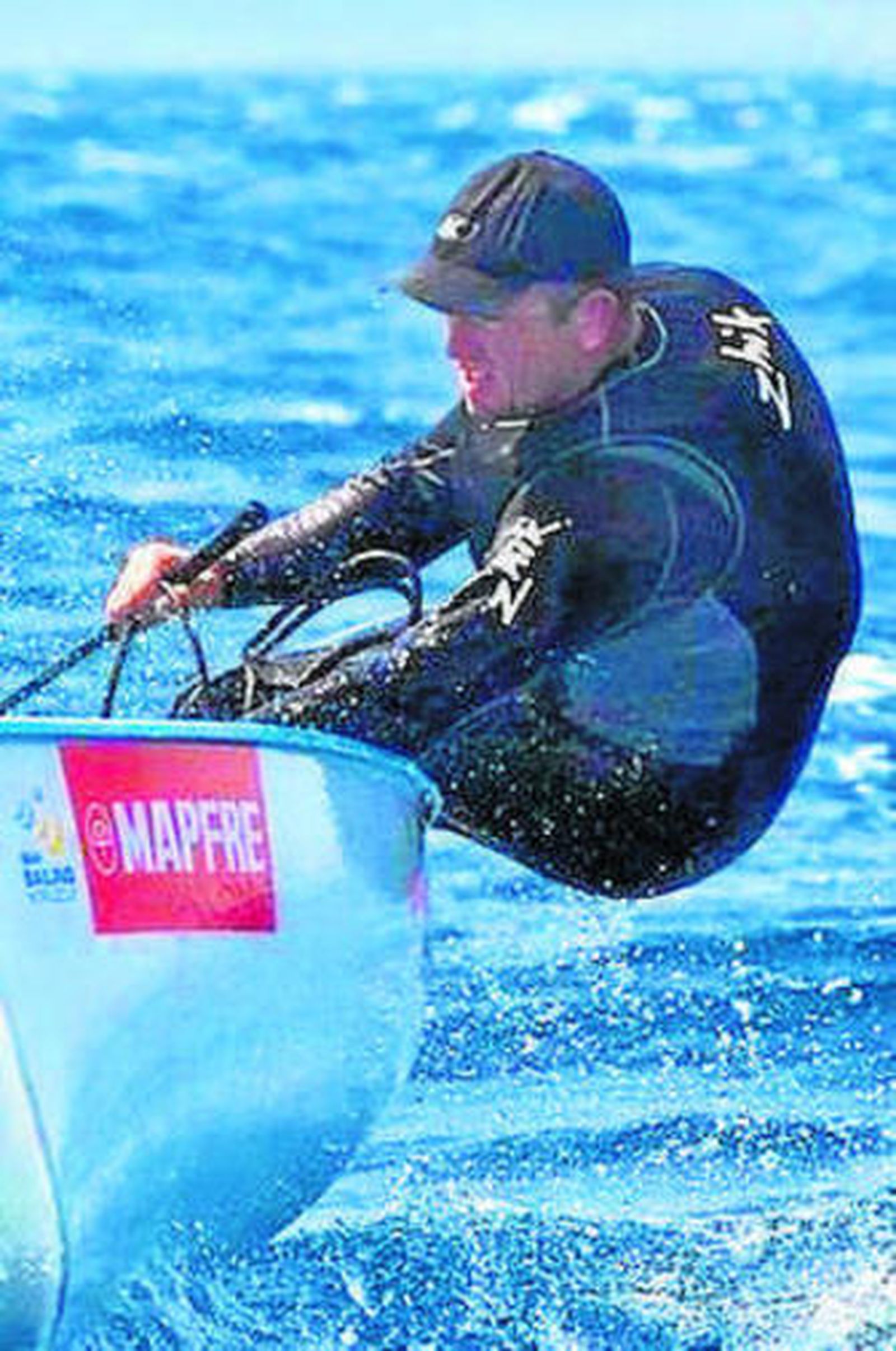 Rafa Trujillo, ayer en acción.