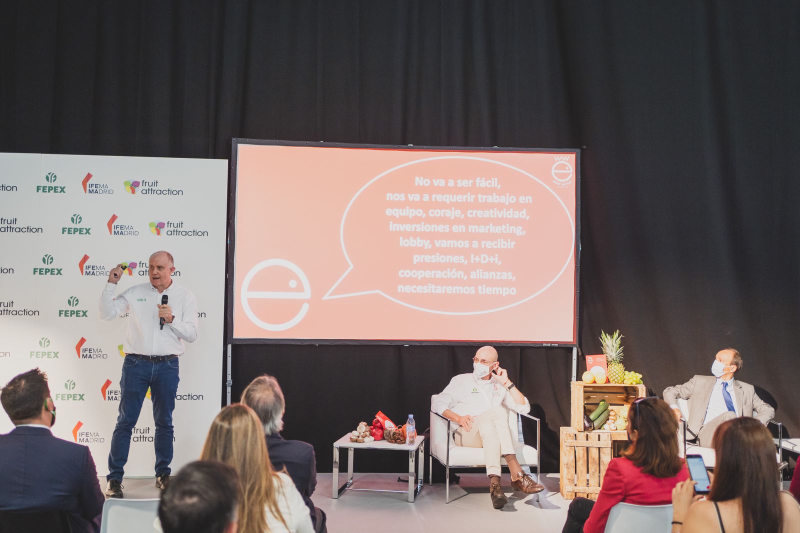 Presentación de la Fundación What we eat en el marco de la feria Fruit Attraction 2021.
