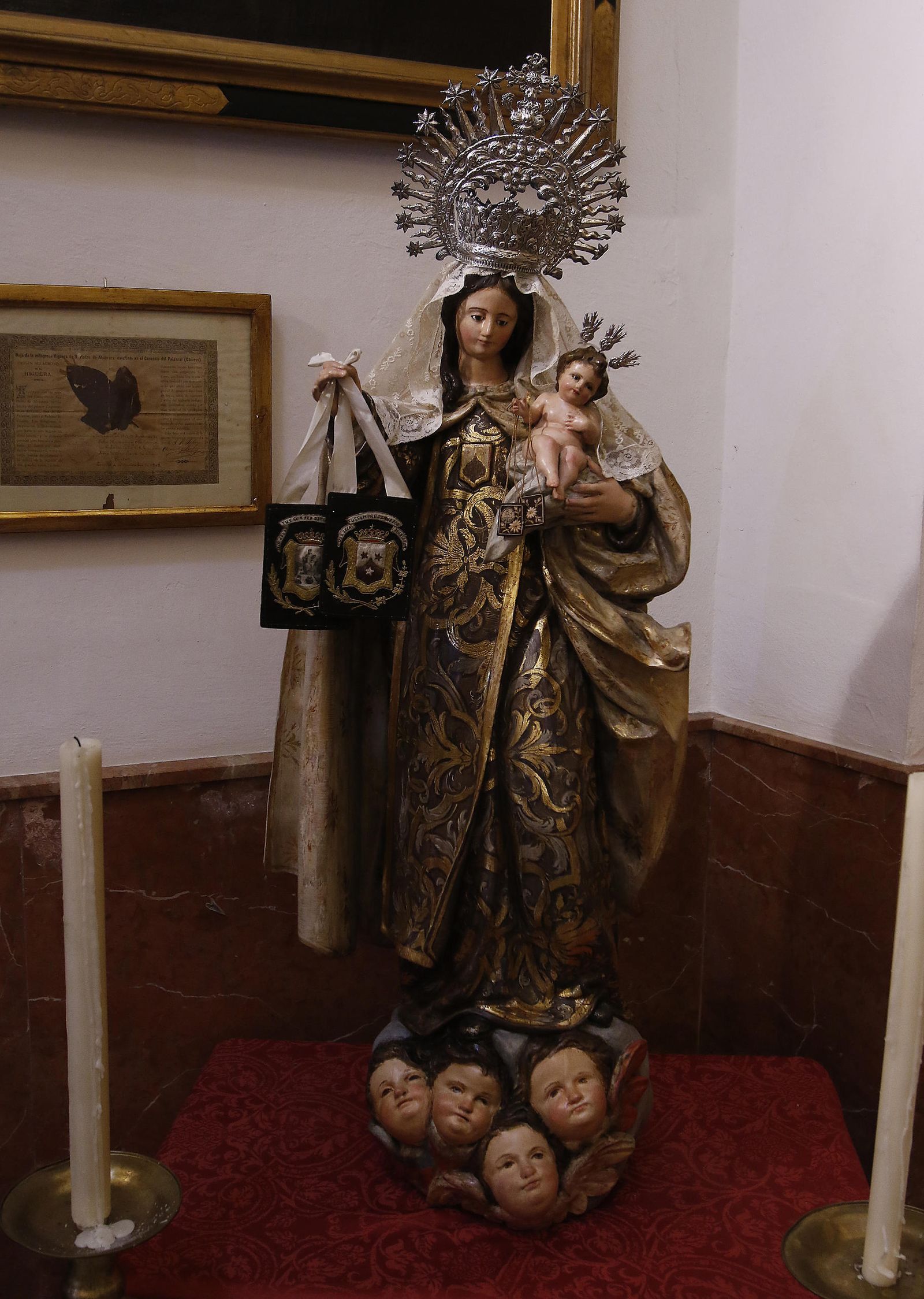 La imagen de la Virgen del Carmen.