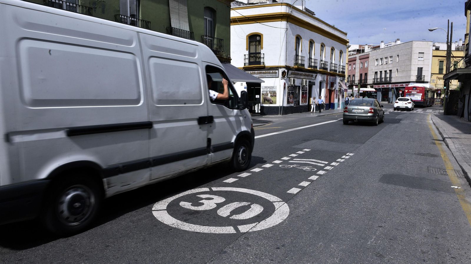 Los nuevos límites de velocidad en los accesos al centro.