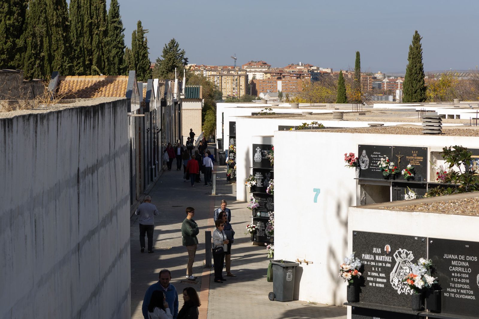 Día de Los Santos en el cementerio de San Fernando y San Eufrasio de Jaén, en imágenes