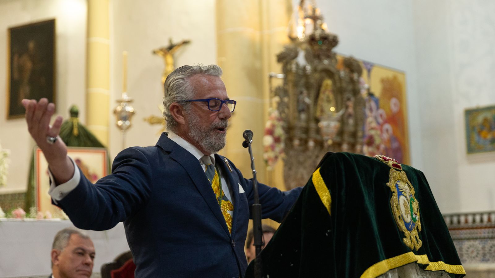 Pareja-Obregón en un instante del pregón