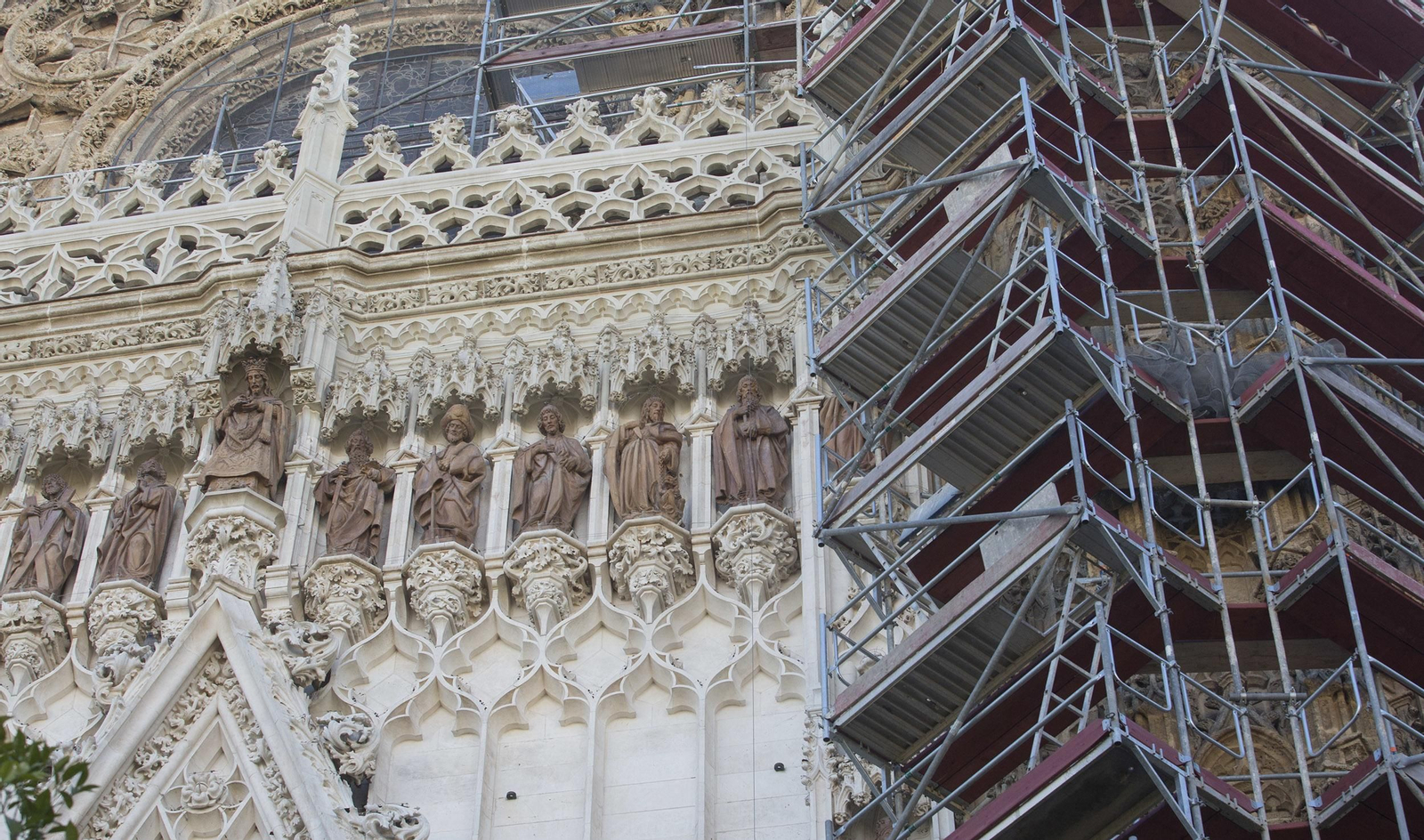 Trabajos de restauración en la Catedral.