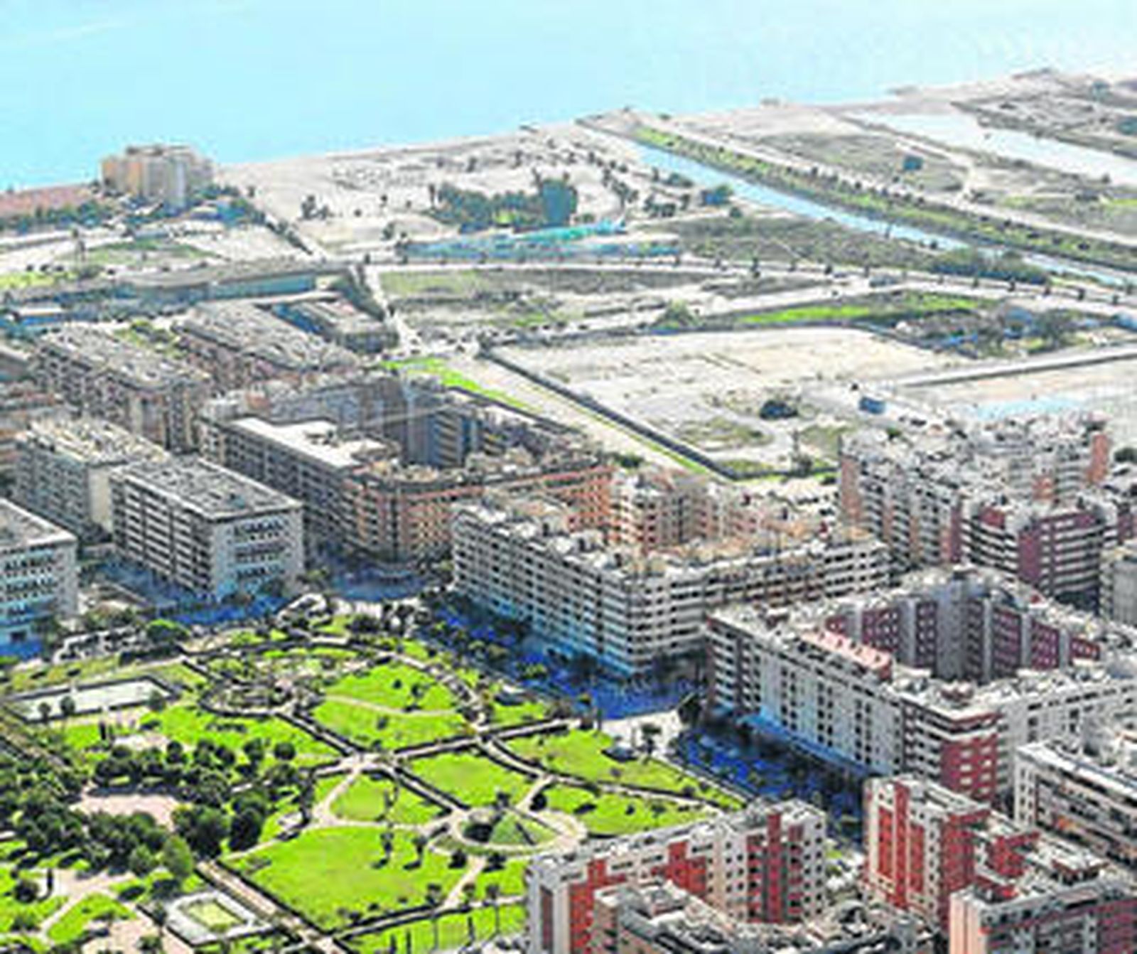 Vista de la zona en la que se encuentra la finca Chafarinas.