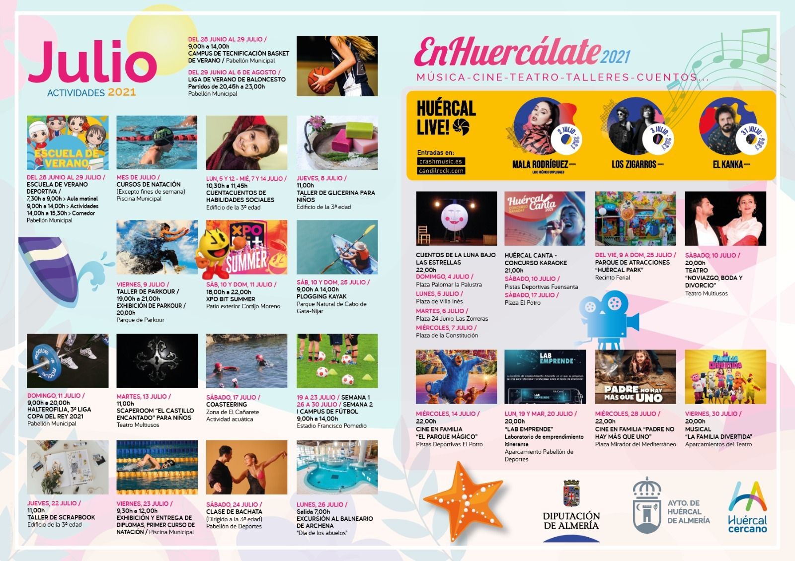 Mala Rodríguez y Los Zigarros abren ‘Huércal Live’ y una treintena de propuestas para el mes de julio