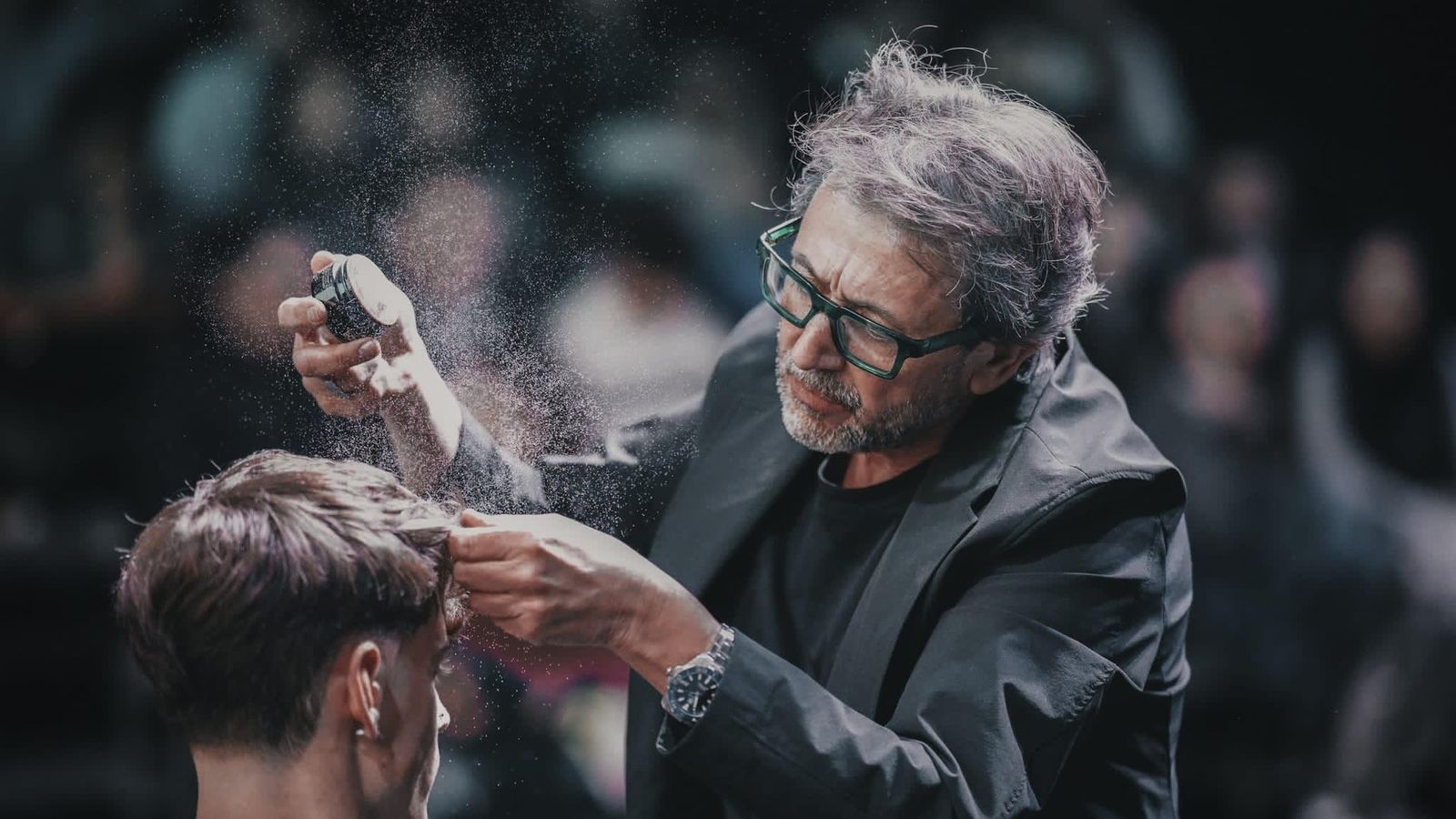 José Antonio durante una de sus competiciones.