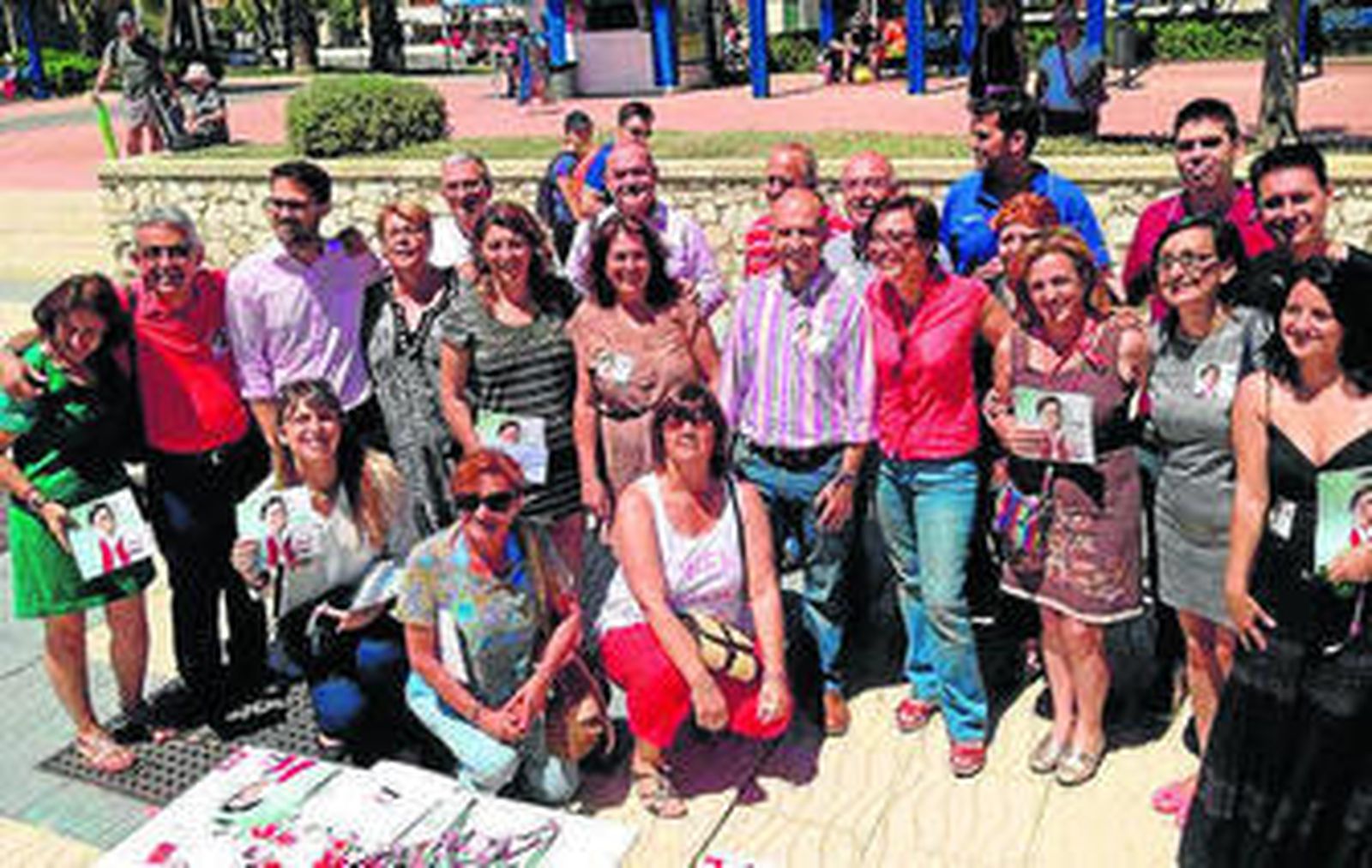 Gámez, ayer, en el paseo marítimo de Poniente.