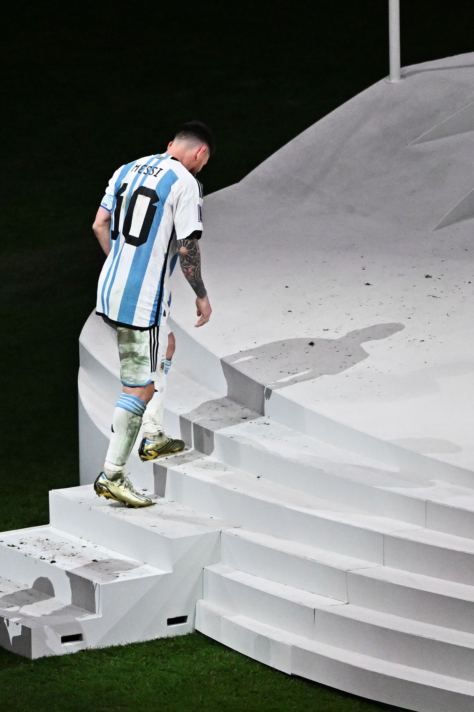 Las fotos de Messi con la Copa del Mundo