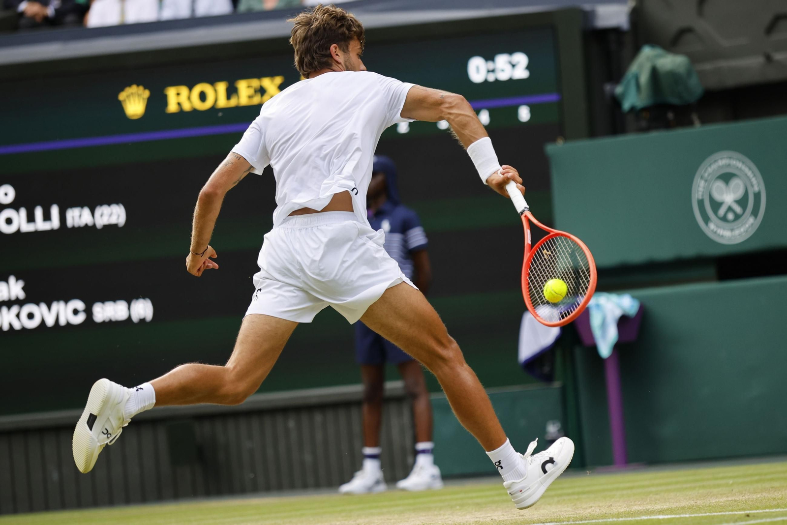 Las fotos de Wimbledon con las clasificaciones de Djokovic y Sinner