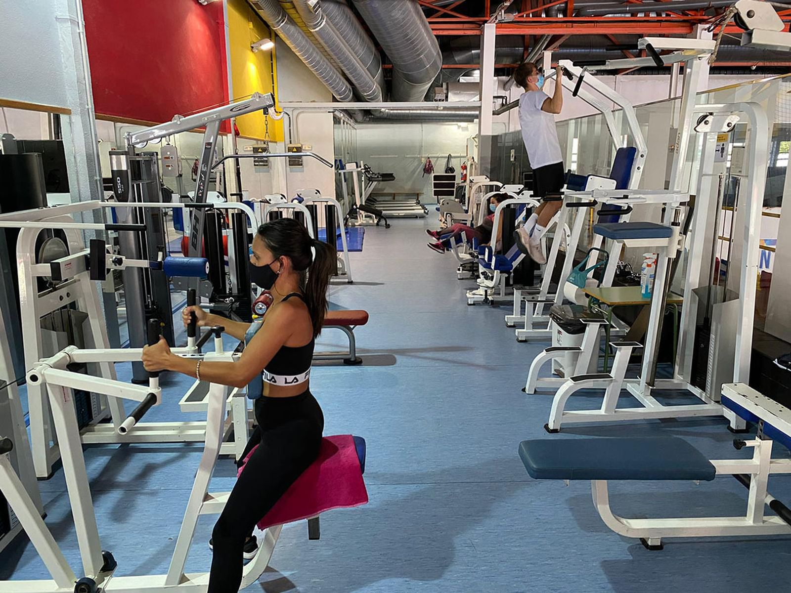 Sala de musculación del pabellón Fernando Argüelles