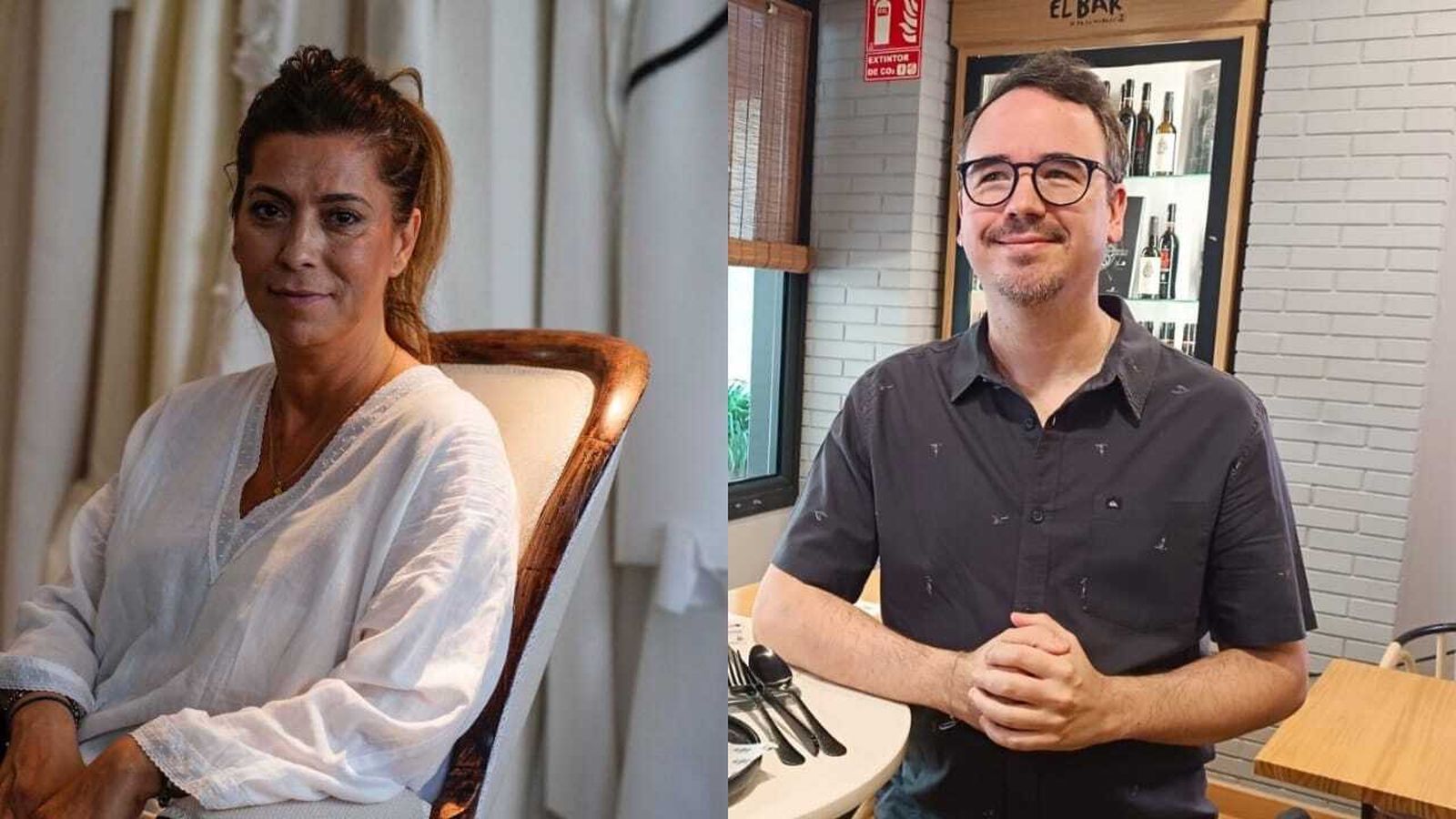 La diseñadora Juana Martín y el chef Paco Morales.