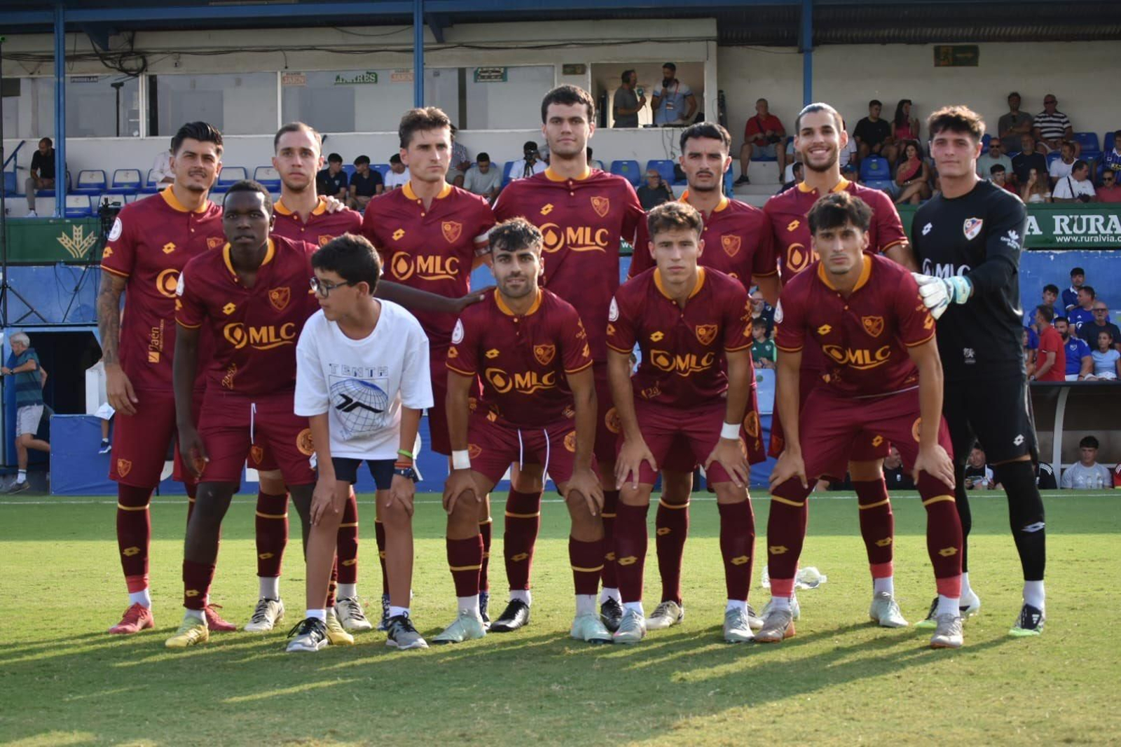 Once inicial del conjunto azulillo ante el Recreativo Granada.