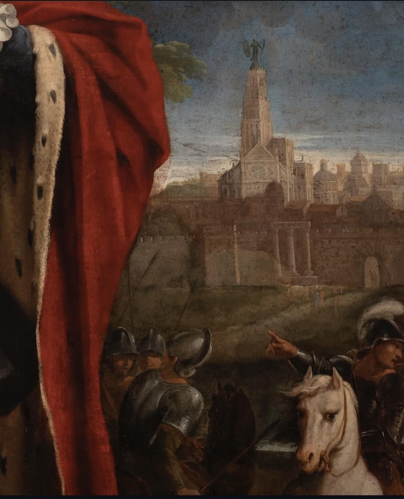 Un detalle del lienzo adquirido por el Cabildo.