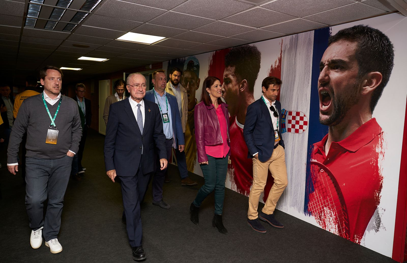 Las instituciones constatan que todo está listo para la Copa Davis en Málaga