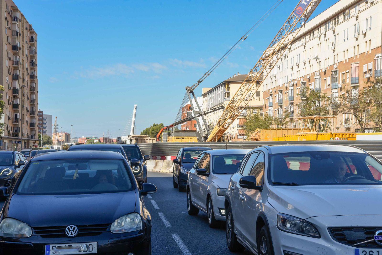 Las obras de la línea 3 del metro de Sevilla en Pino Montano