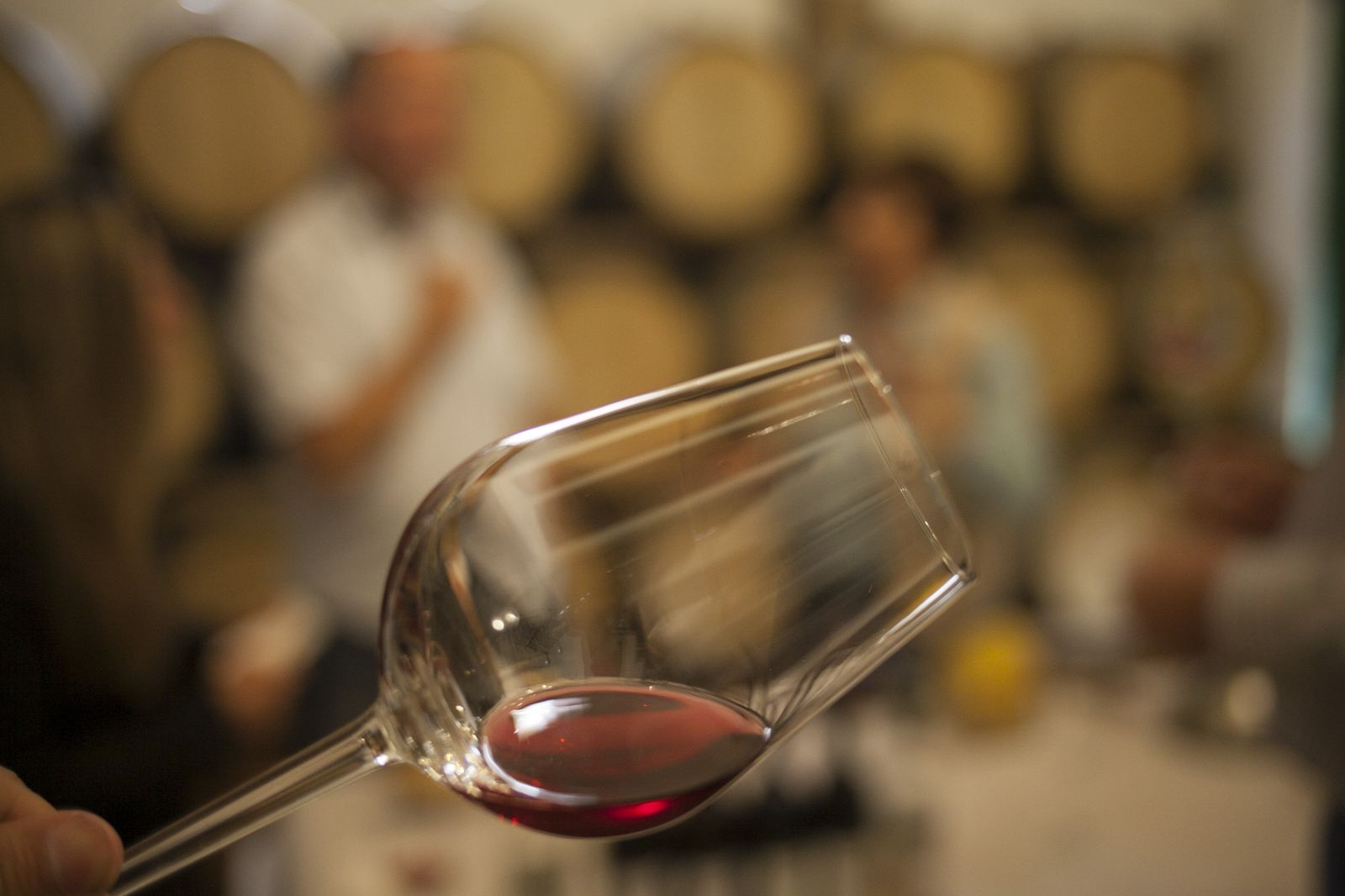 Una cata de vino en una imagen de archivo