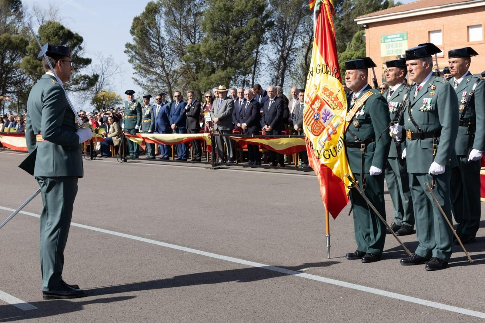 Acto de jura de bandera de la 130ª promoción de guardias civiles de la Academia de Baeza