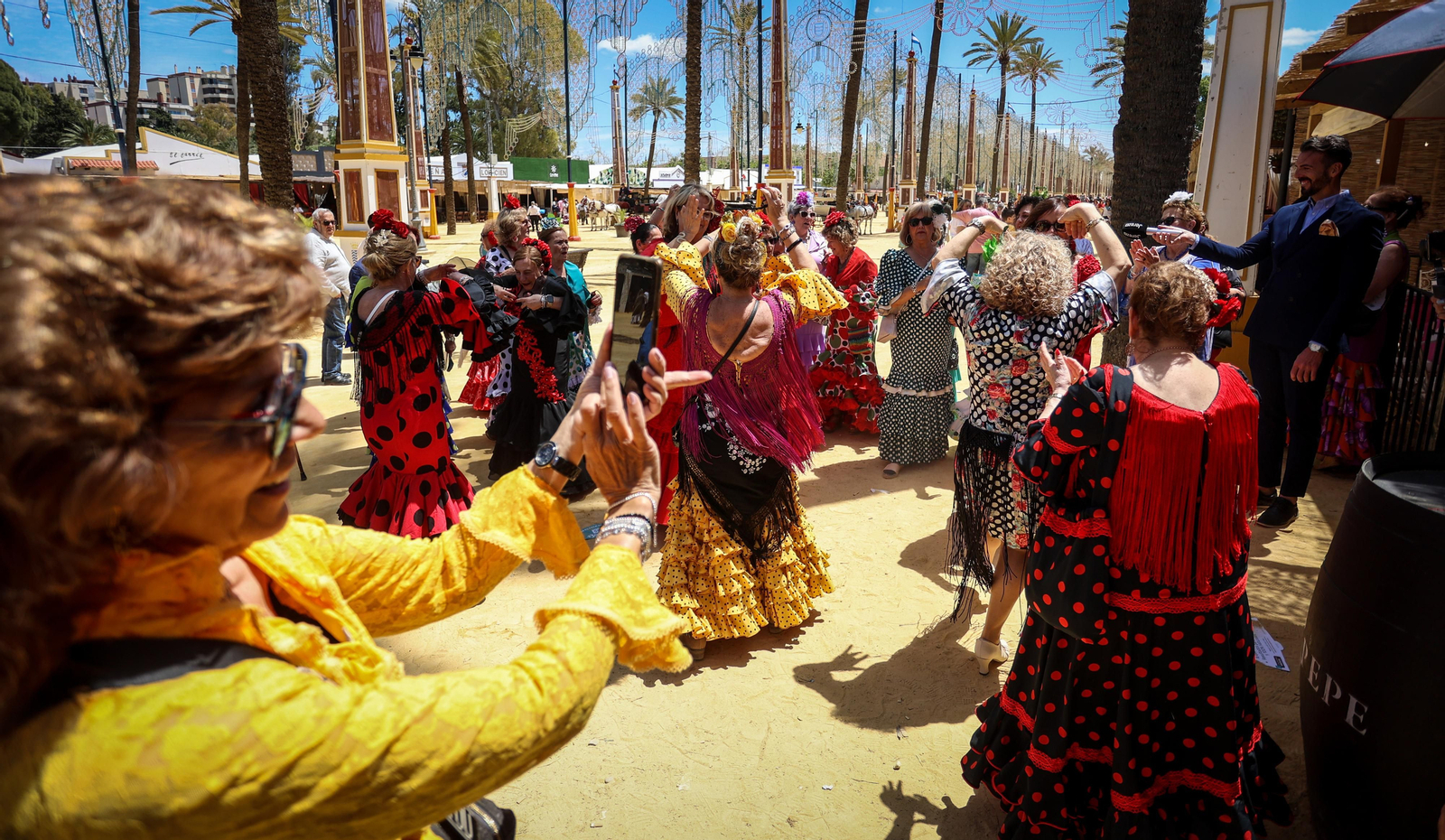 Imágenes del ambiente el lunes en la Feria de Jerez 2024