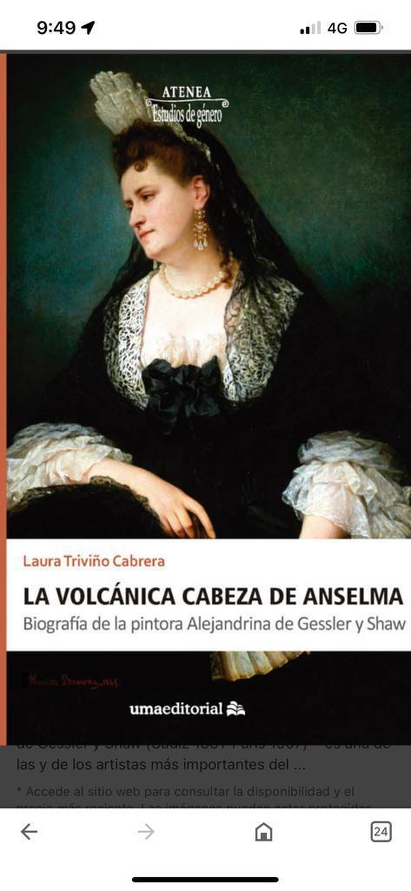 Libro sobre  la gaditana Madame Anselma