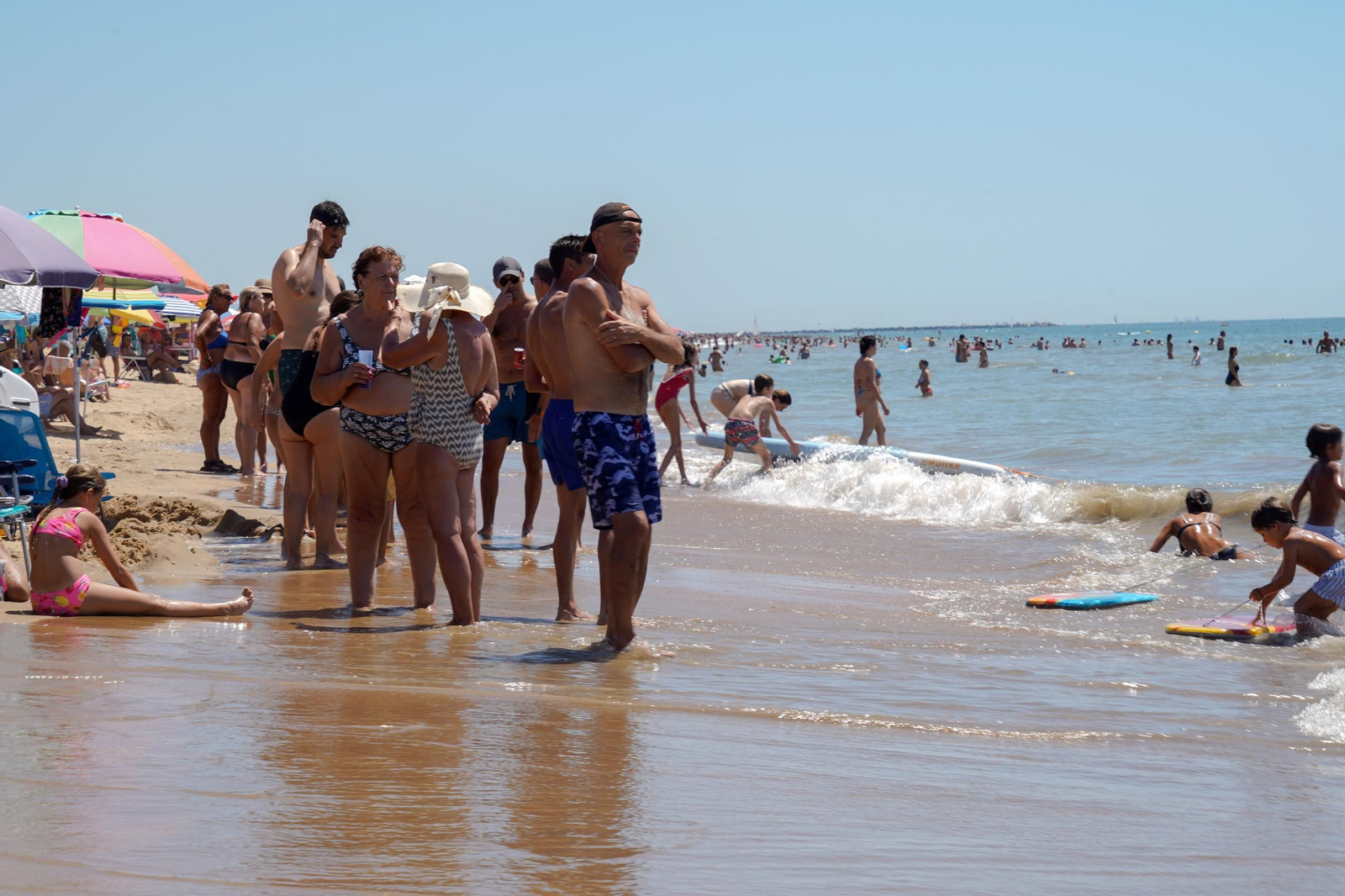 Imágenes de las playas de Huelva el sábado 17 de agosto