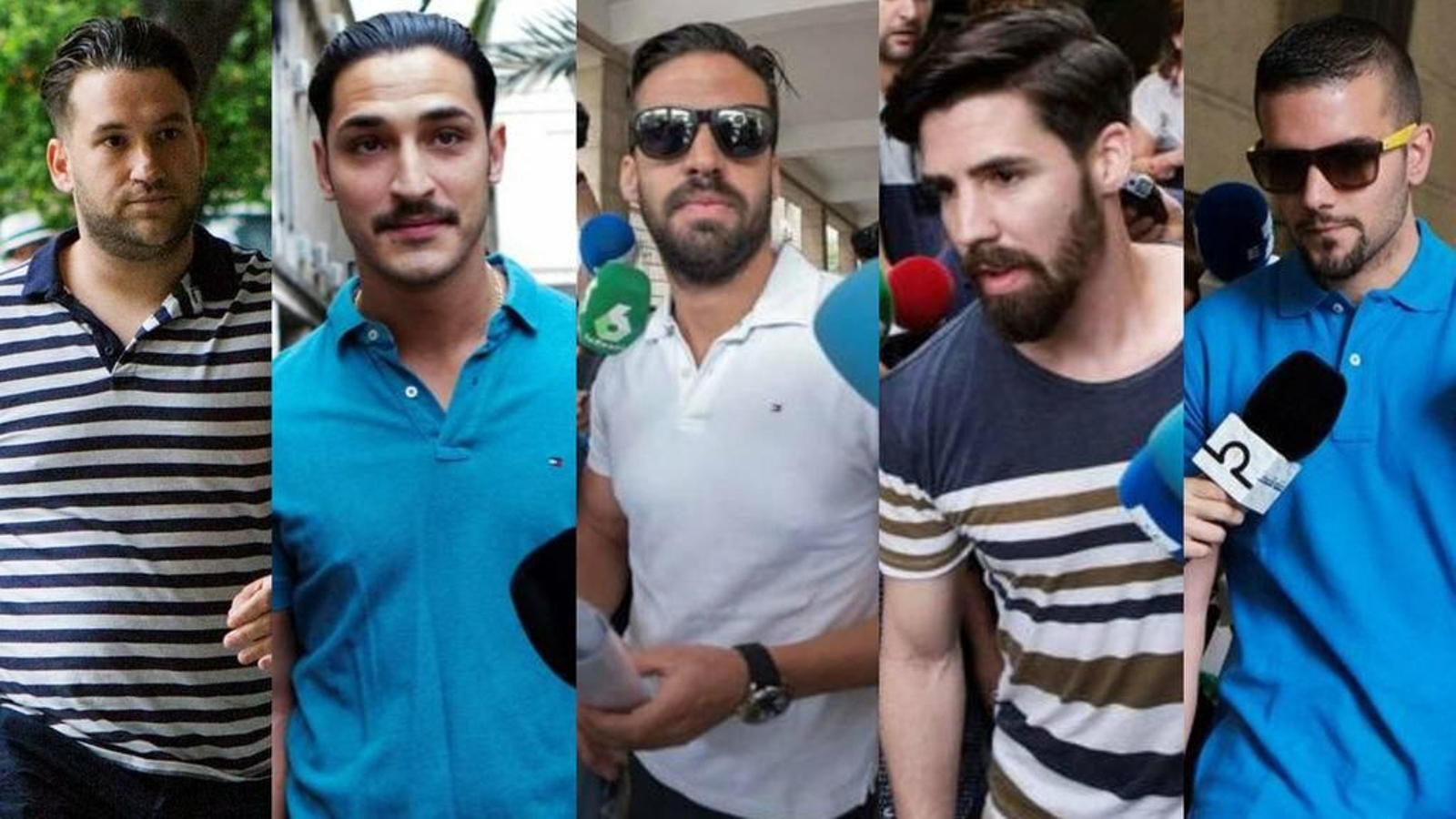 Los cinco miembros de 'La Manada'