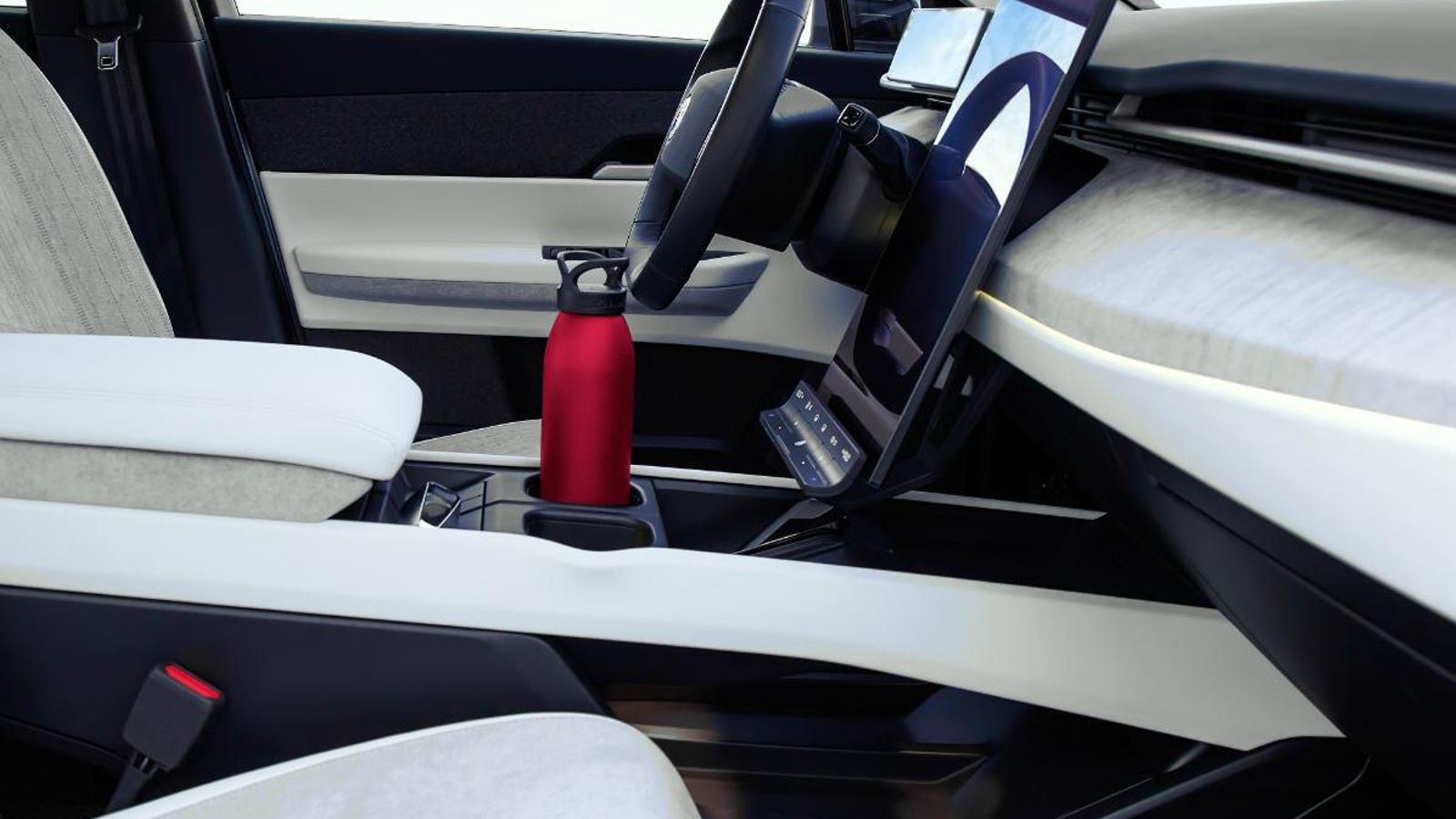 El diseño de la consola central permitirá contar con dos superficies a distintos niveles.