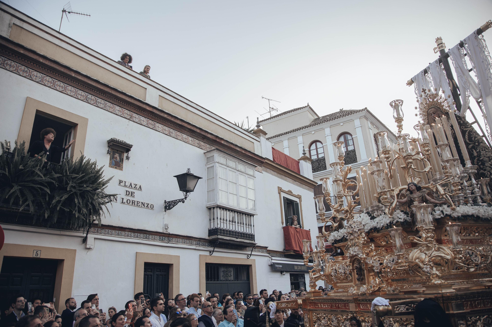 Las imágenes de la Soledad de San Lorenzo en la Semana Santa de Sevilla 2023