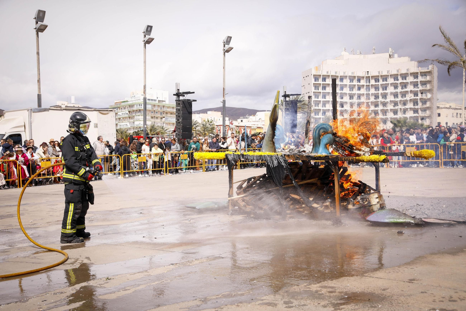 Las imágenes del entierro de la sardina en Almería