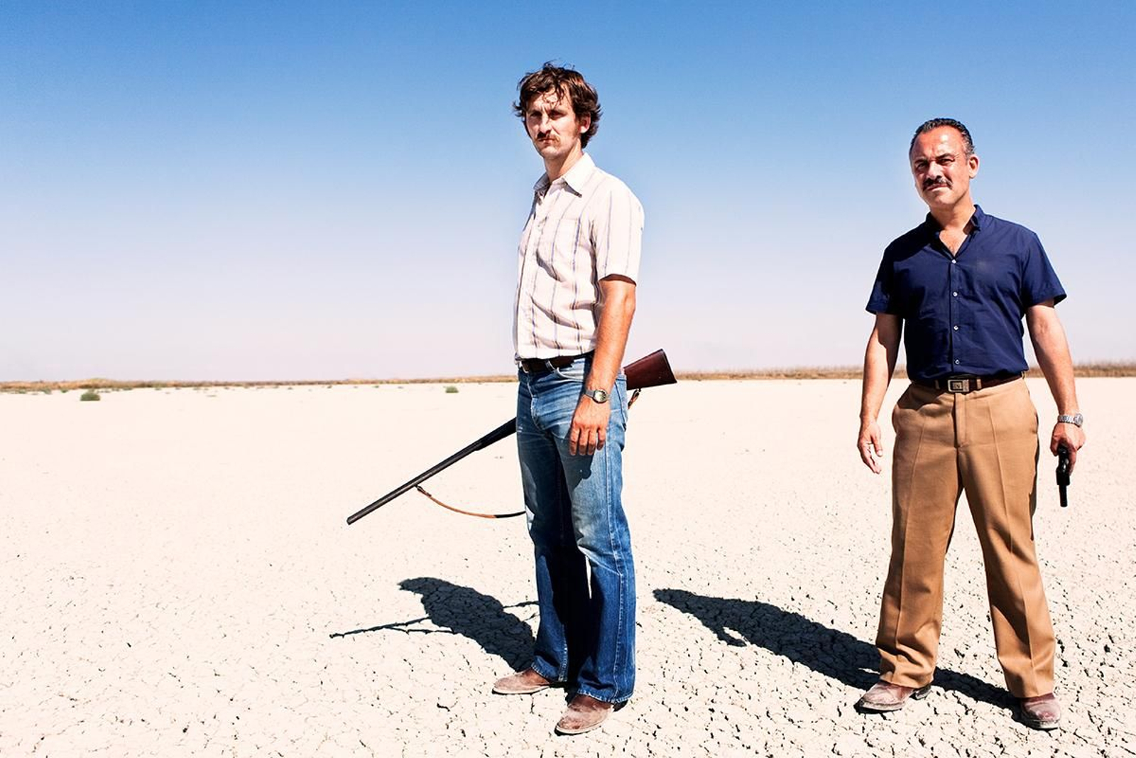 Raúl Arévalo y Javier Gutiérrez en La isla mínima