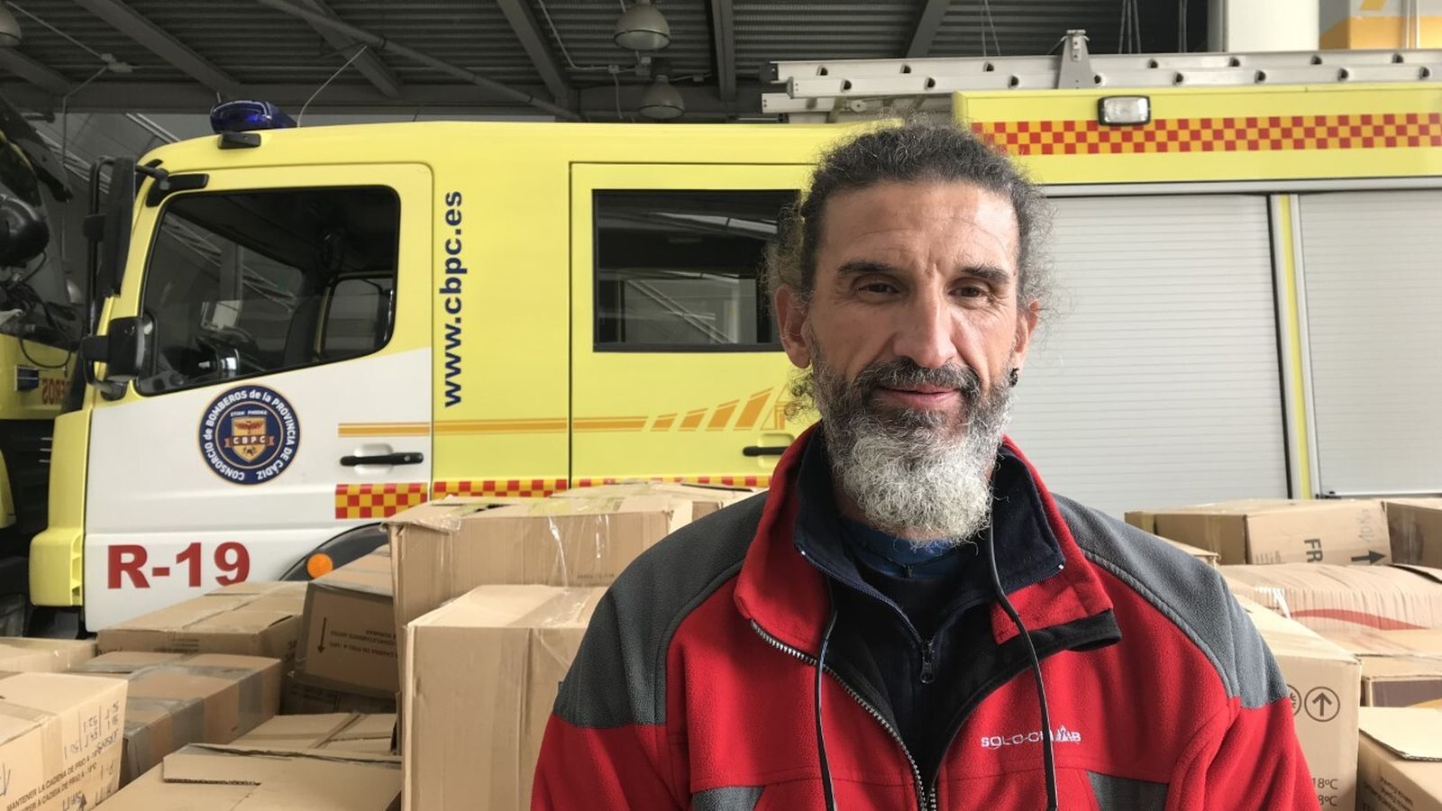 Antonio García, de Bomberos Unidos Sin Fronteras.