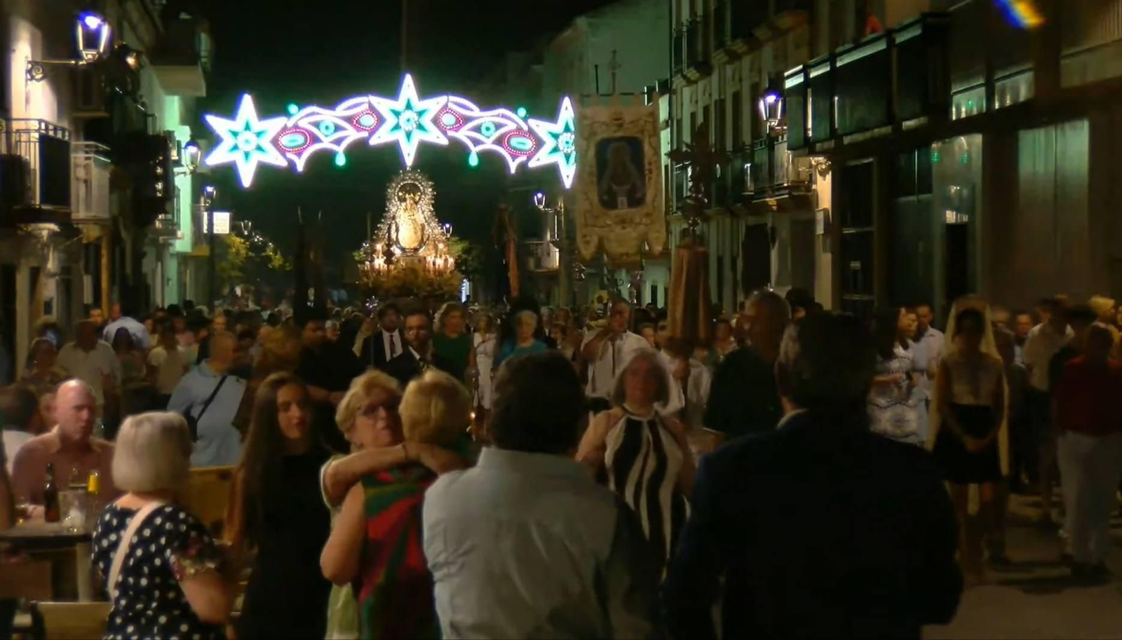 Procesión de la Virgen de la Estrella en Villa del Río.
