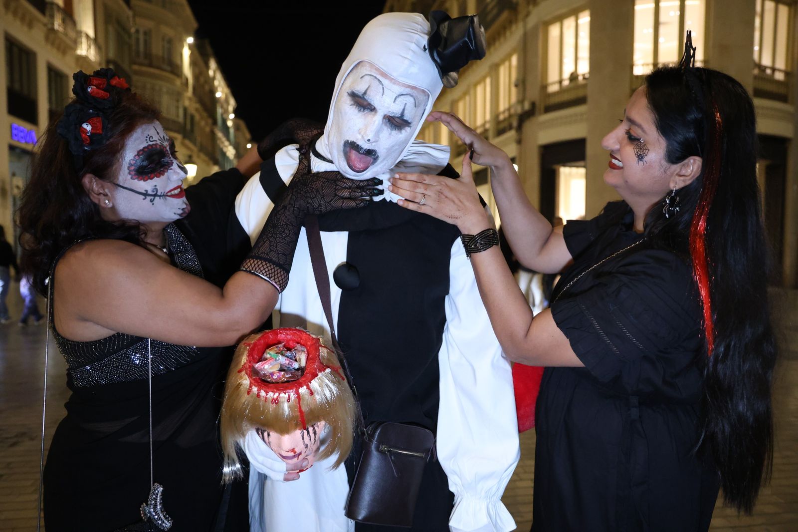 La noche de Halloween en Málaga, en imágenes