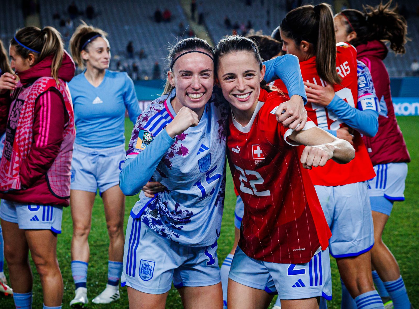 Las fotos de la goleada de España a Suiza en el Mundial femenino