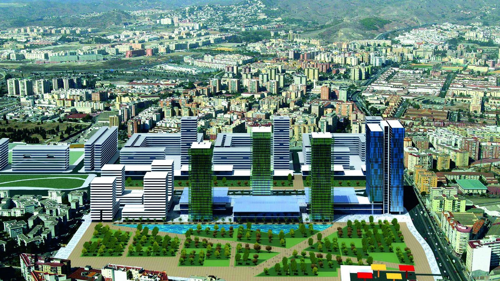 Infografía de las torres de Repsol.