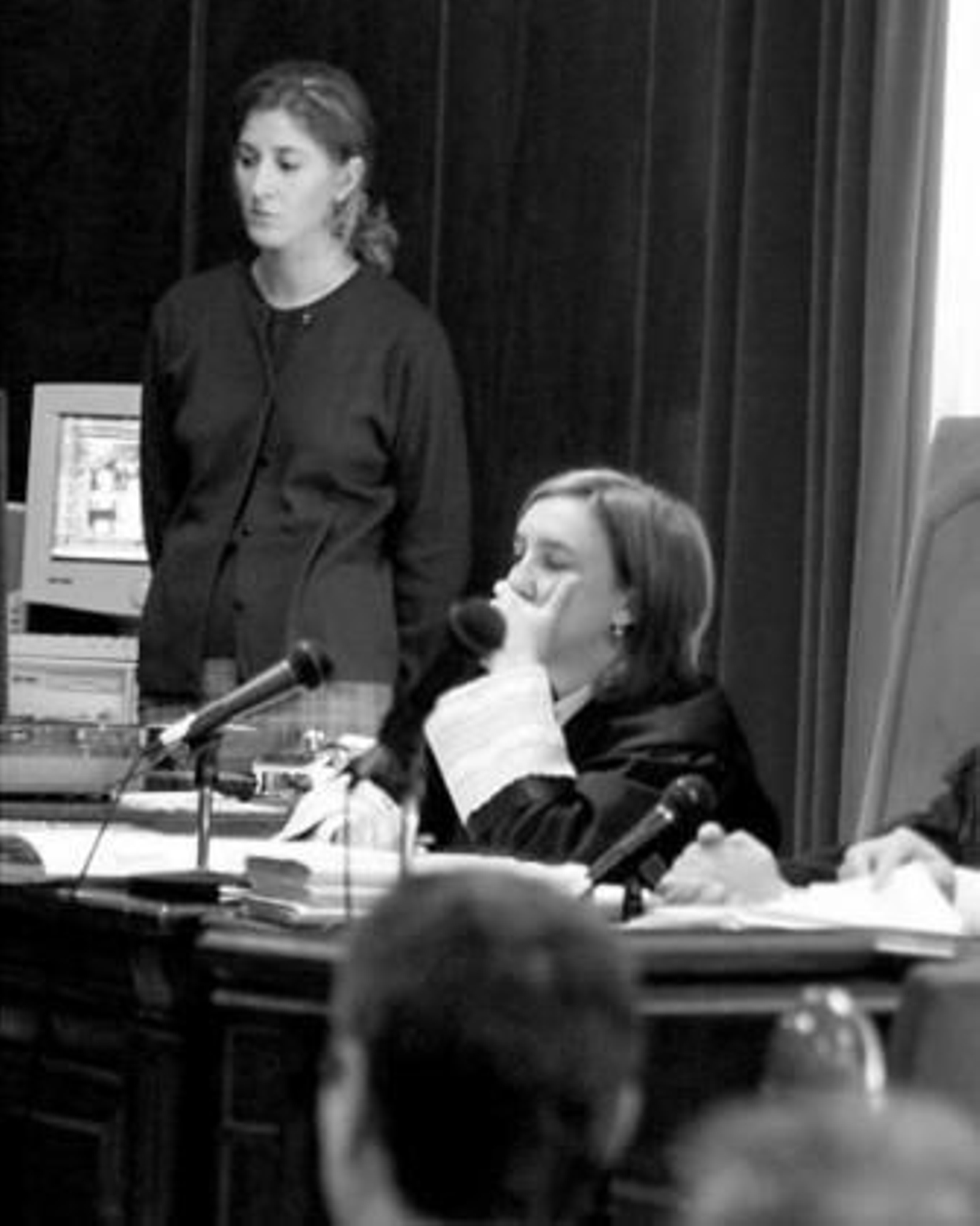 La fiscal Ana Villagómez, en un juicio de la Operación Semilla.