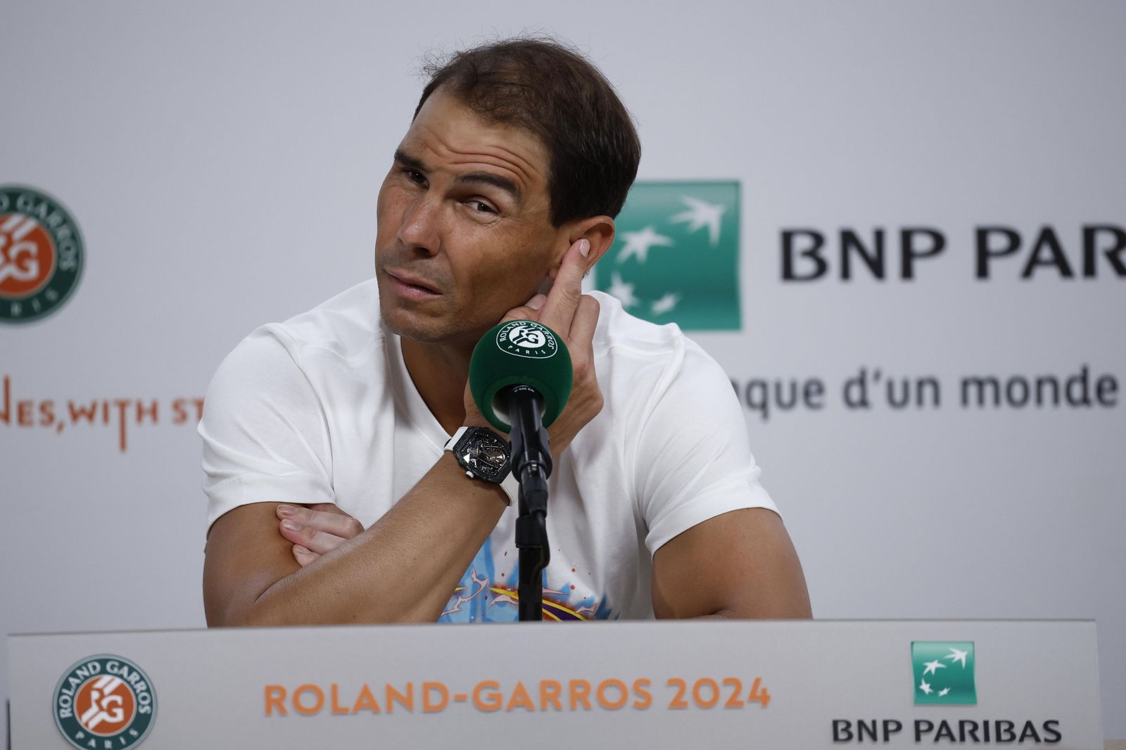 Las fotos del adiós de Nadal en Roland Garros