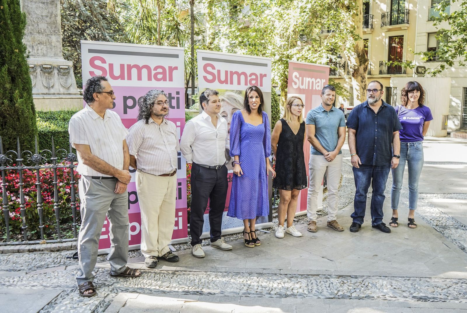 Presentación de la candidatura en la Plaza de Mariana Pineda.