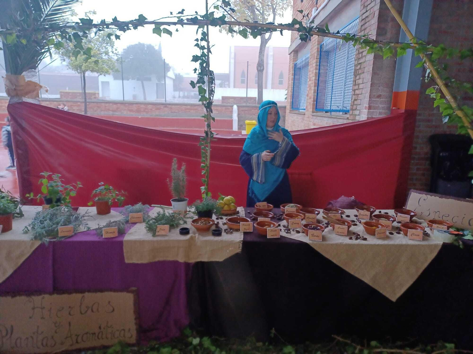 Belén viviente en el CEIP Manuel de falla